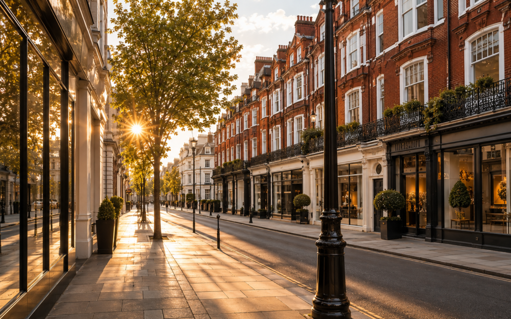 King's Road and luxury shopping in Chelsea, London