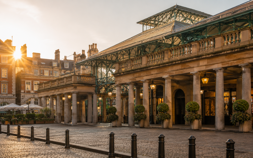 Covent Garden market and piazza in London