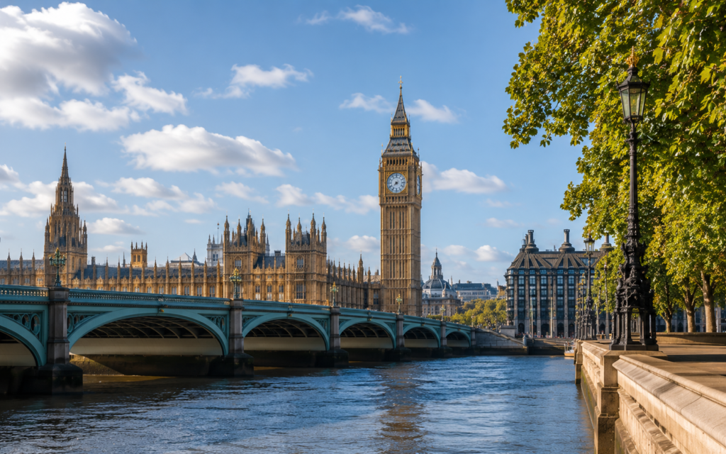 Westminster and Big Ben in London