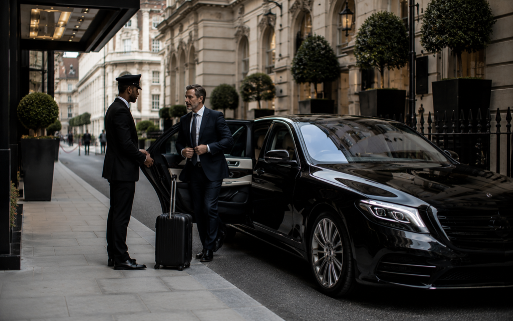 Executive chauffeur service in London with Mercedes-Benz S-Class