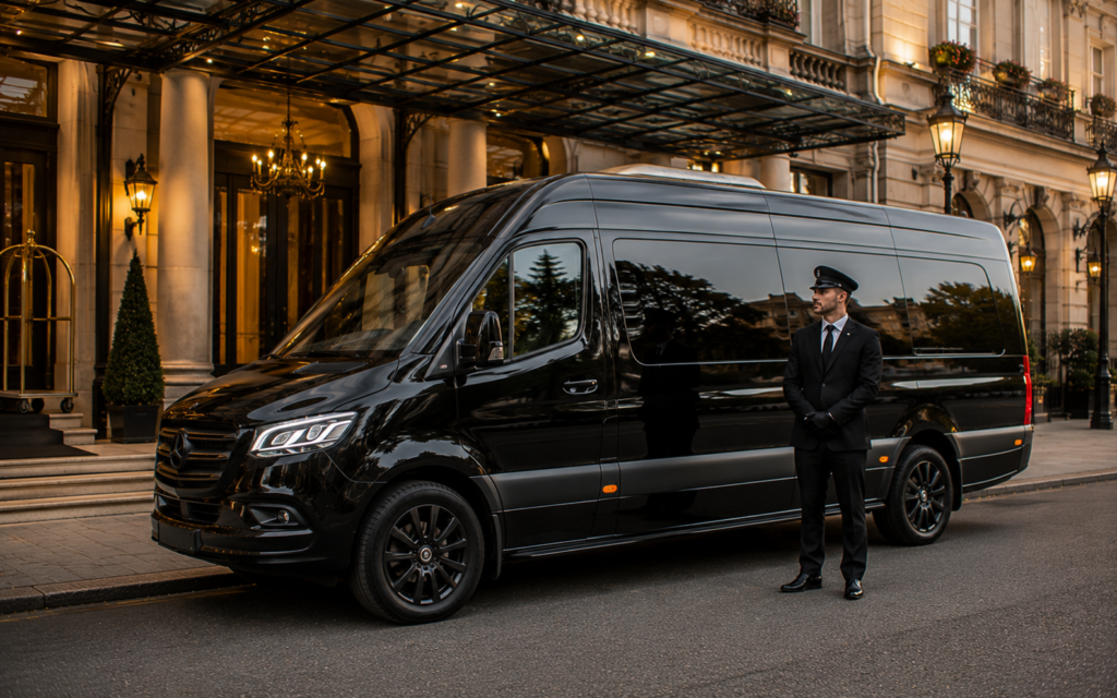 Luxury van chauffeur service with Mercedes-Benz Sprinter in London