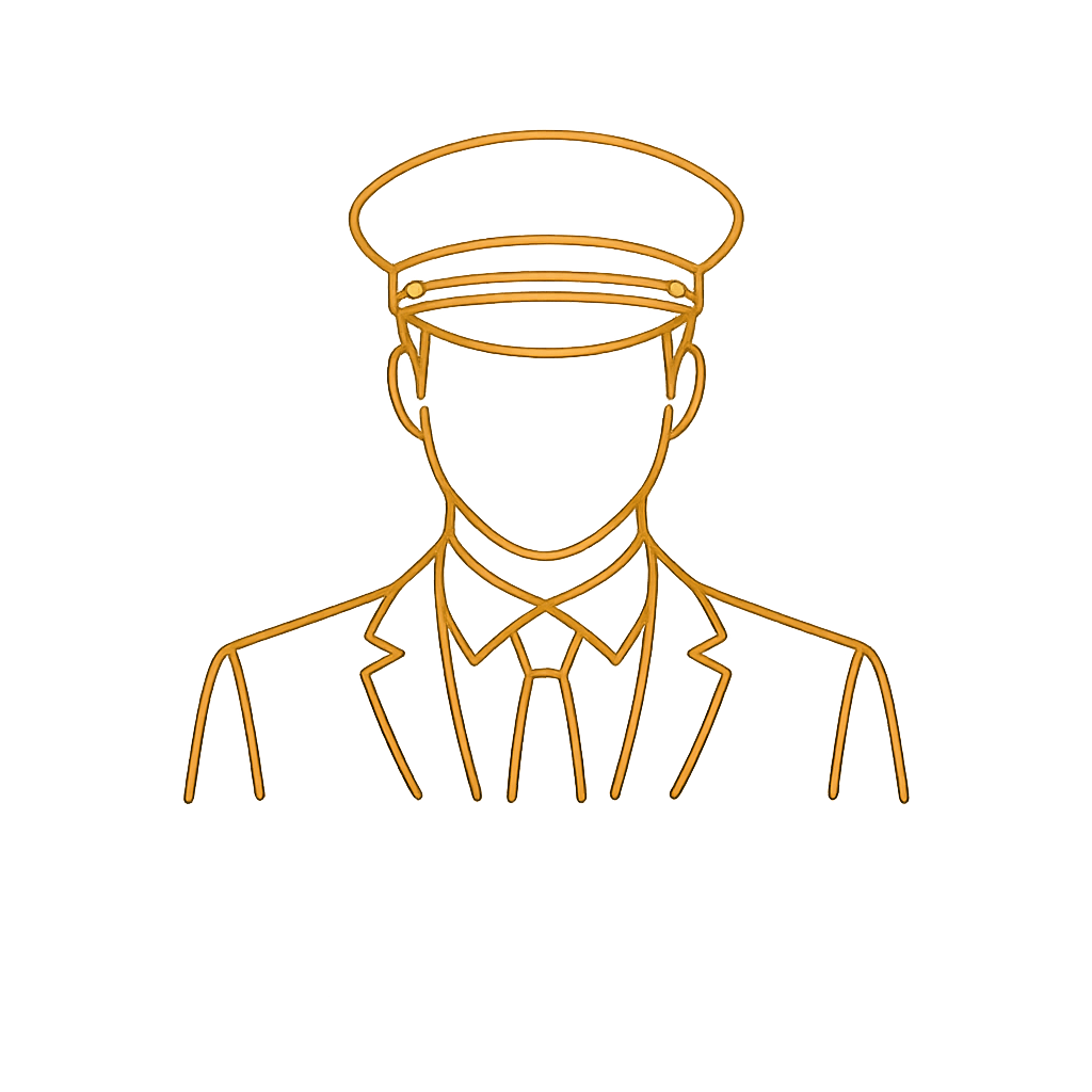 Professional chauffeur icon representing experienced luxury chauffeurs in London
